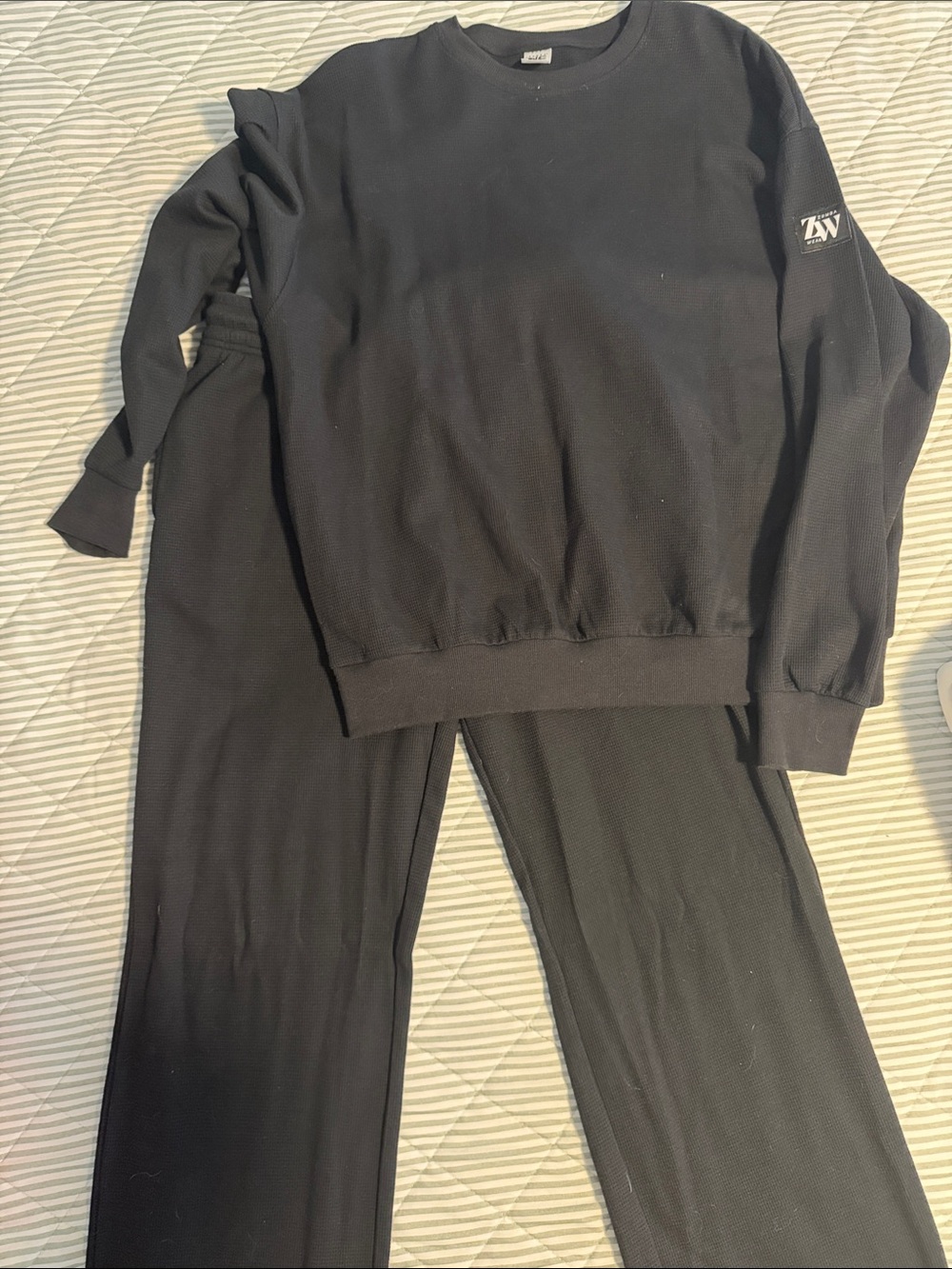 Unisex Zumba Wear BlackTwo-Piece tracksuit Set